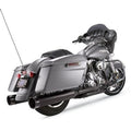 S&S 4.5" MK45 Performance Mufflers Black w/ Black Tracer End Caps for M8 Touring