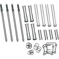 S&S 93-5095 Adjustable Pushrod Kit with Chrome Cover for Harley Twin Cam