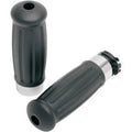 Drag Specialties 0630-0594 Black Rubber Vintage Style Hand Grips for Cable Op