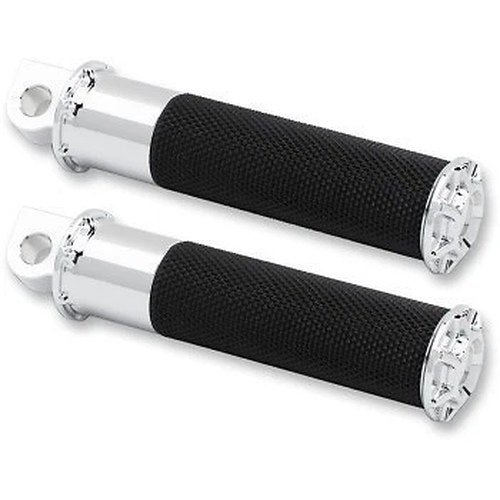 Arlen Ness 07-928 Fusion Male-Mount Footpegs- Beveled - Chrome