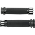 Avon Grips CC-86-AN-FL-RIV Black Rival Custom Hand Grips for 1" Cable Op Harley