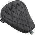 Drag Specialties 0804-0739 Bobber-Style Solo Seat Black Double Diamond Stitch