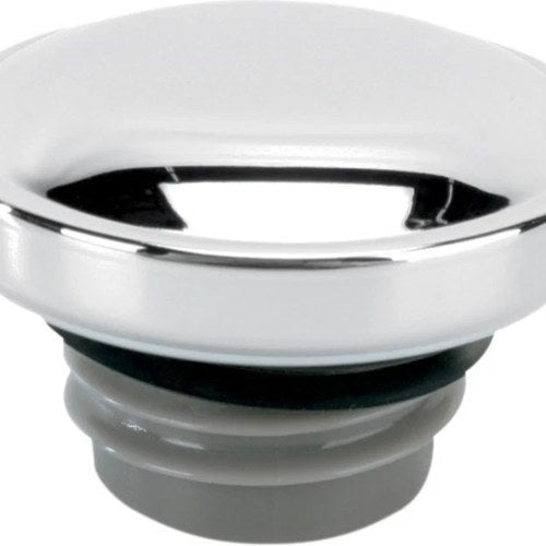 Drag Specialties DS-390282 Chrome Left Hand Non-Vented Gas Cap - 96-23 Dual Cap