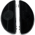 Drag Specialties 1621-0161 Vintage Half-Moon Style Floorboards for Harley Driver