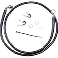 Drag Specialties 1741-2528 Extended Length Black Vinyl Front Brake Line Kit +4"