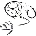 Burly Brand B30-1121 Complete Black Vinyl Handlebar Cable/Line Kit for ApeHanger