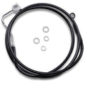 Drag Specialties 1741-3995 Extended Length Black Vinyl Brake Line Kit +2"
