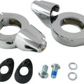 Chrome 39mm Front Turn Signal Relocation Kit
