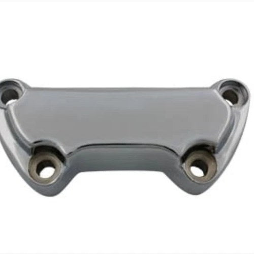 V-Twin 25-2128 Chrome Handlebar Top Clamp for Harley Staggered
