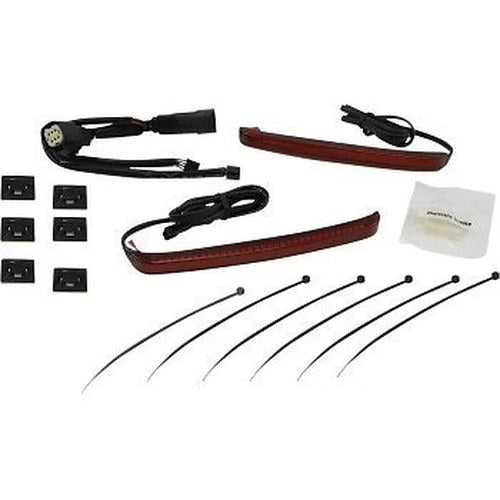 Ciro 40062 Red LED Bag Blades Accent Lights for 14-21 Touring