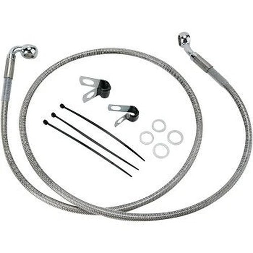 Drag Specialties 1741-2682 Extended Length Stainless Steel Brake Line Kit