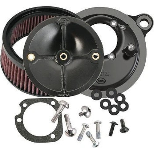S&S Super Stock Stealth Air Cleaner Kit for 99-06 Twin Cam w/ Stock CV Carb