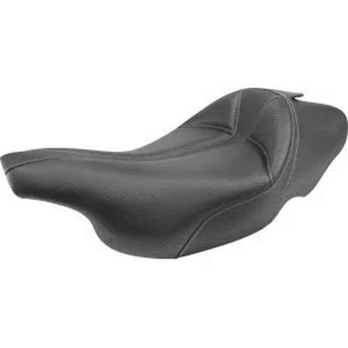 Saddlemen 0801-1497 Dominator Solo Seat Black w Gray Stitching FLHT/FLTR '97-'07