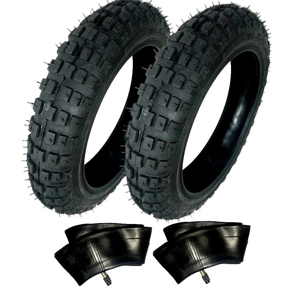 2) HD Tire And Tube Straight Stem Size 2.50-10 2.50X10 For Yamaha DT50 50CC 10"