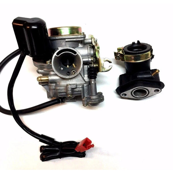 20MM Seaseng 50CC 50 Carburetor & Intake Manifold Boot Scooter Moped Carb New