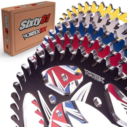 Gsxr 600 Rear Sprocket 2001-2010 Suzuki Vortex 525 36-66 Blue Black Red Aluminum