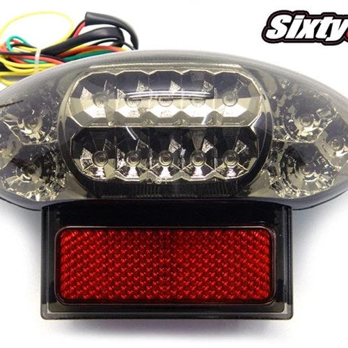 Suzuki Gsx 600 F Tail Light LED 2003-2006 Integrated Turn Signal Smoke