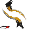 Yamaha R1 Gold Levers 2009 2010 2012 2013 2014 Brake Clutch Blade Set