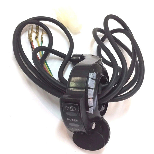 24V Volt Razor Thumb Throttle W/ LED Indicator Lights 4 Wire E200 E300 X-250