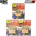 Yamaha R6 Brake Pads 2017 2018 2019 2020 Ebc Front Rear HH Sintered (3 sets)