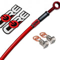 Hayabusa 2013-2021 (ABS) Single Red Extended Rear Caliper Brake Line Extensions