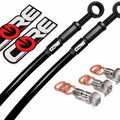 Kawasaki Ninja 400 Brake Lines 2018-2023 (Non-ABS) Front and Rear Black Braided