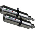 Gpr Exhaust Aprilia Pegaso Strada 650 2005-2009 Pair Homolog Slip-On SatInox
