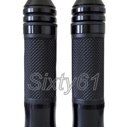 Yamaha R1 R3 R6 2006-2022 Comfort Black Racing Hand Grips Spiked Bar Ends 7/8