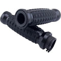Drag Specialties 0630-2640 Black Grenade Hand Grips for Harley Cable Op Throttle
