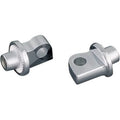 Kuryakyn 8881 Chrome Splined Foot Peg Adapters for Harley Male Mount Use