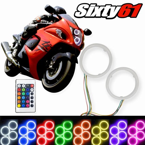 Gsxr 1000 2007-2008 Multi Color Changing Plasma Halo Angel Eyes with Remote
