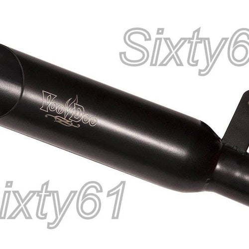 Gsxr 1000 Exhaust 2001 2002 2003 2004 Voodoo Suzuki Short Slip On Muffler Black