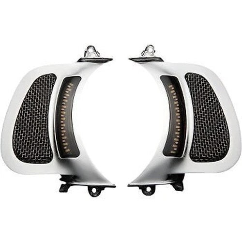 Custom Dynamics CD-RG-V-AW2-C Chrome Vent Inserts w LED Lights