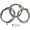 LA Choppers LA-8052B16 Stainless Steel Brake Line Kit 15-17"