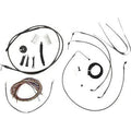 LA Choppers LA-8155KT2-13M Midnight Braided Handlebar Cable/Brake Kit 12-14"