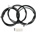 LA Choppers LA-8052B16B Black Braided Brake Line Kit for 15-17" Apes