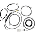 LA Choppers LA-8056KT3-13 Braided Cable & Brake Kit for 12-14" Apes