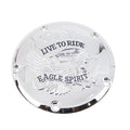 V-Twin 42-0950 Chrome Live to Ride Eagle Spirit Derby Cover for Twin Cam