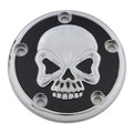Chrome & Black Skull Timer Points Ignition Cover for Harley Twin Cam 99-17