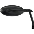 Performance Machine 0064-2029-BM Black Contrast Cut Vision Series Mirror Oval