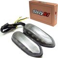 Gsxr 1000 2005-2016 Flush Mount LED Turn Signal Lights Smoke Mirror Block Off