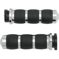 Avon Grips AIR-93 Chrome 3-Ring Velvet Air Hand Grips for Cable Op Throttle
