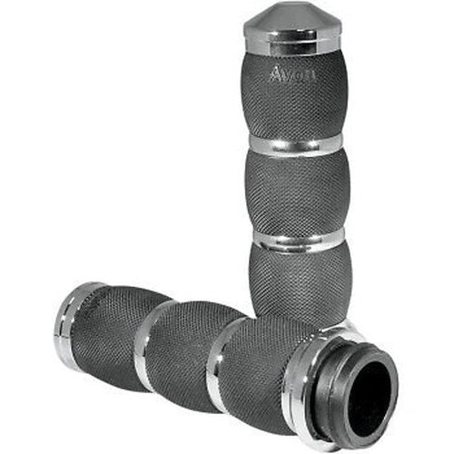 Avon AIR-91-FLY Chrome 3-Ring Air Cushioned Hand Grips for Electronic Tbw