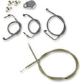 LA Choppers LA-8010KT-16 Standard Stainless Braided Handlebar Cable Line Kit