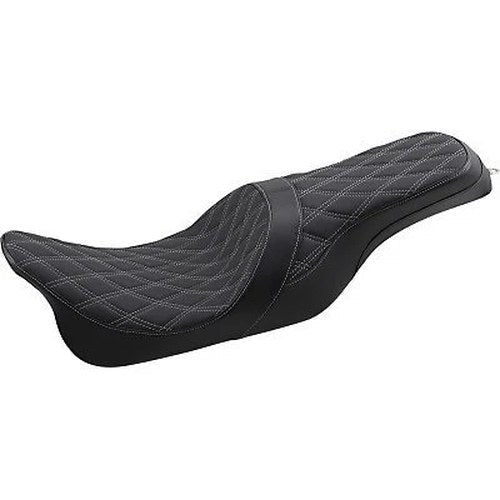 Drag Predator 2-Up Silver Diamond Seat Forward Positioning for Touring 08-22