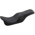 Drag Predator 2-Up Silver Diamond Seat Forward Positioning for Touring 08-22