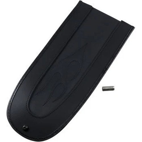 Drag Specialties Fender Skin Flame Stitch Vinyl Bib for Harley Softail 18-22