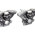 V-Twin Mfg. 48-1622 Skull on Panhead Engine License Plate Decoration Set