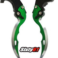 Kawasaki ZX10 ZX10R Green Levers 2006-2012 2013 2014 2015 Brake Clutch Blade Set