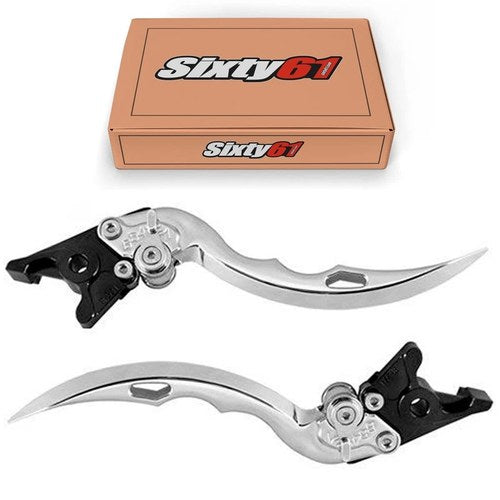 ZX14 ZX14R Levers 2006-2014 2015 2016 2017 Kawasaki Chrome Brake-Clutch Blade